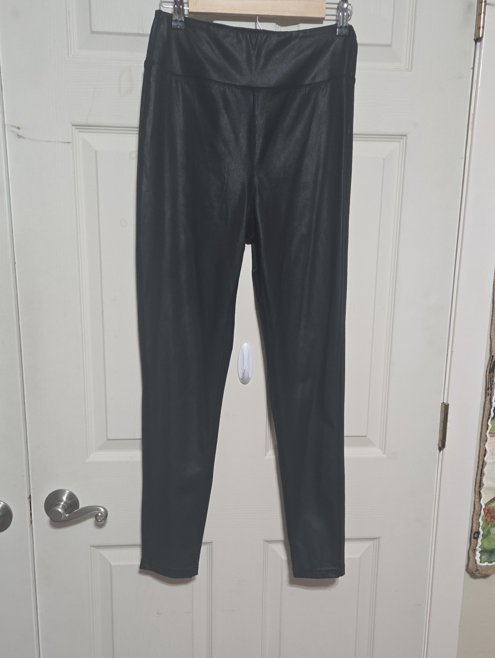 Thread & Supply Black Faux Leather-Look Leggings